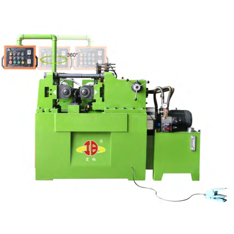 Hongbo HB-50 Automatische hydraulische Zweiwellenbewehrung Gewinderollmaschine Preis In China Durchmesser 6-50mm